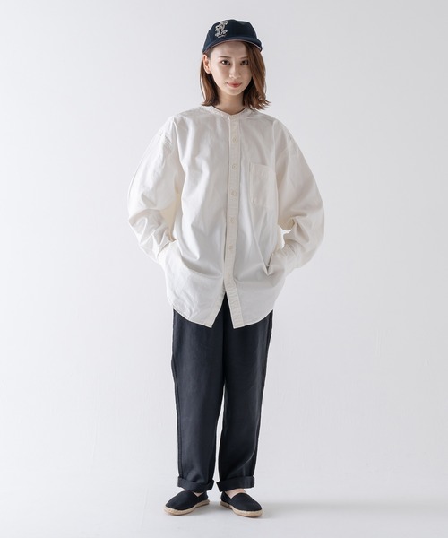 BRICK & SONS(ブリックアンドサンズ)の「リラックス デニムシャツ<ホワイト>(シャツ/ブラウス・メンズ・ホワイト・LL/M/L)」の15枚目の写真