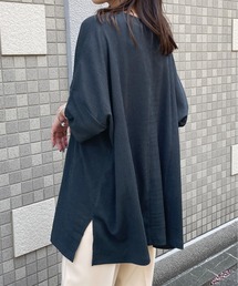 Meli rich | ラフさと上品さを両立。ミニプリーツビッグTシャツ(Tシャツ/カットソー)