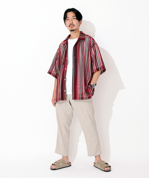 JOURNAL STANDARD(ジャーナルスタンダード)の「【夏パンツ人気モデル】ブッチャー1プリーツ アンクルパンツ(スラックス・メンズ・ブラック/ブラウン系その他/ベージュ系その他/チャコールグレー・SMALL/MEDIUM/LARGE)」の5枚目の写真