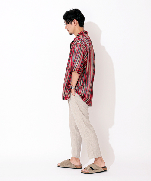 JOURNAL STANDARD(ジャーナルスタンダード)の「【夏パンツ人気モデル】ブッチャー1プリーツ アンクルパンツ(スラックス・メンズ・ブラック/ブラウン系その他/ベージュ系その他/チャコールグレー・SMALL/MEDIUM/LARGE)」の6枚目の写真
