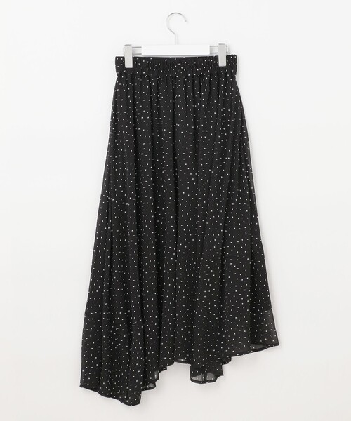 Feroux(フェルゥ)の「【セットアイテム】ドット楊柳 シアー ブラウス×イレヘム スカート(ドレス・レディース・ホワイト系1/ブラック系1・1/2)」の15枚目の写真