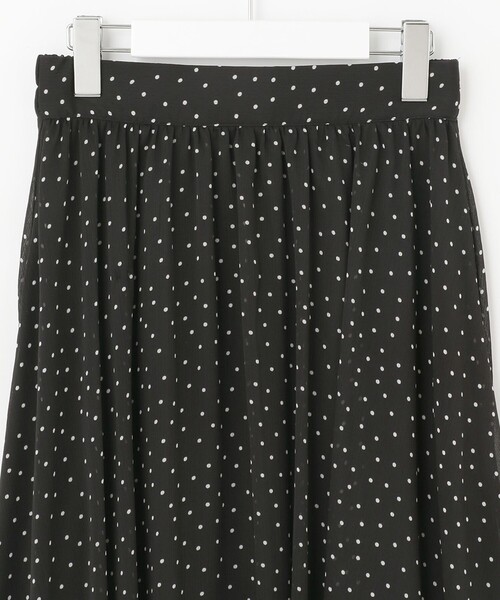 Feroux(フェルゥ)の「【セットアイテム】ドット楊柳 シアー ブラウス×イレヘム スカート(ドレス・レディース・ホワイト系1/ブラック系1・1/2)」の16枚目の写真