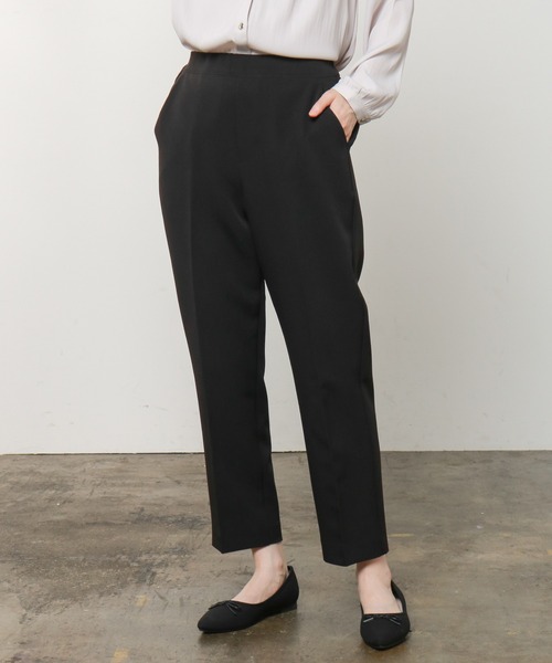 Honeys（ハニーズ）の「イージーテーパードパンツ（スラックス・レディース・ブラック/ダークグリーン/ベージュ/ネイビー/ピンク系その他/マスタード・LL/S/M/L）」の11枚目の写真