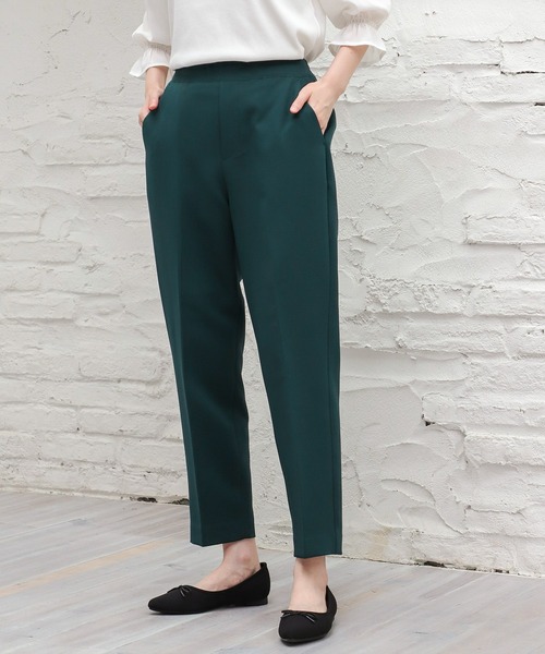 Honeys（ハニーズ）の「イージーテーパードパンツ（スラックス・レディース・ブラック/ダークグリーン/ベージュ/ネイビー/ピンク系その他/マスタード・LL/S/M/L）」の19枚目の写真