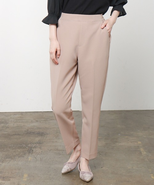 Honeys（ハニーズ）の「イージーテーパードパンツ（スラックス・レディース・ブラック/ダークグリーン/ベージュ/ネイビー/ピンク系その他/マスタード・LL/S/M/L）」の20枚目の写真