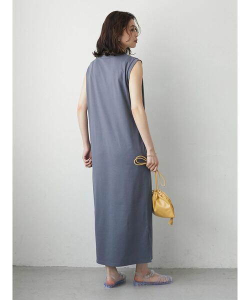 Green　Parks（グリーンパークス）の「汗染み防止 ノースリーブワンピース（ワンピース・レディース・グレー/ピンク/ブルー・FREE）」の9枚目の写真