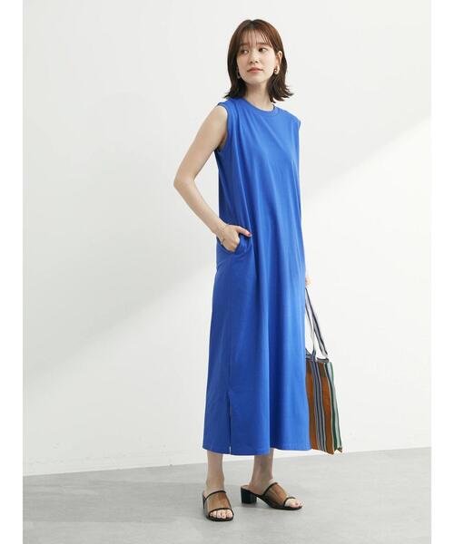 Green　Parks（グリーンパークス）の「汗染み防止 ノースリーブワンピース（ワンピース・レディース・グレー/ピンク/ブルー・FREE）」の18枚目の写真