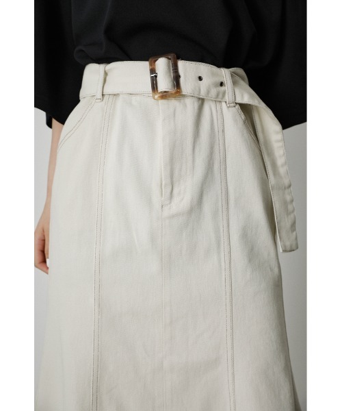 AZUL by moussy(アズールバイマウジー)の「TWILL STITCH MERMAID SK/ツイルステッチマーメイドスカート(スカート・レディース・ブラック/アイボリー/ライトブラウン・SMALL/MEDIUM)」の12枚目の写真