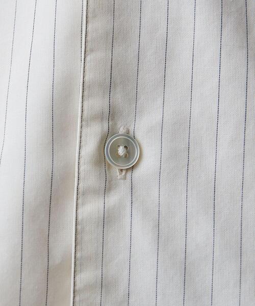 ＜Steven Alan＞ STRIPE CAMP COLLAR WIDEシャツ Steven Alan（スティーブンアラン）の「＜Steven Alan＞ C/W