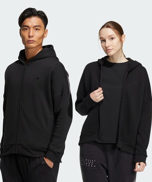 【adidas】ワーディング フルジップパーカー★男女共ペアにも◎ adidas】ワーディング フルジップパーカー☆男女共ペアにも