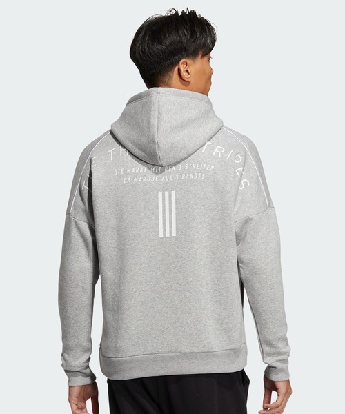 adidas（アディダス）の「ワーディング フルジップパーカー（ジェンダーニュートラル） / アディダス（メンズ/レディース）（パーカー・メンズ・ベージュ/グレー/ブラック・X-SMALL/SMALL/3XL/LARGE/MEDIUM/XX-LARGE/X-LARGE）」の12枚目の写真