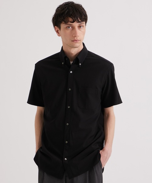 UNITED TOKYO（ユナイテッドトウキョウ）の「Dryスリムレギュラーカラー半袖シャツ（シャツ/ブラウス・メンズ・ホワイト/ブラック/ミント・1/2/3）」の2枚目の写真