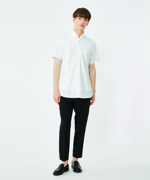 UNITED TOKYO（ユナイテッドトウキョウ）の「Dryスリムレギュラーカラー半袖シャツ（シャツ/ブラウス・メンズ・ホワイト/ブラック/ミント・1/2/3）」の8枚目の写真