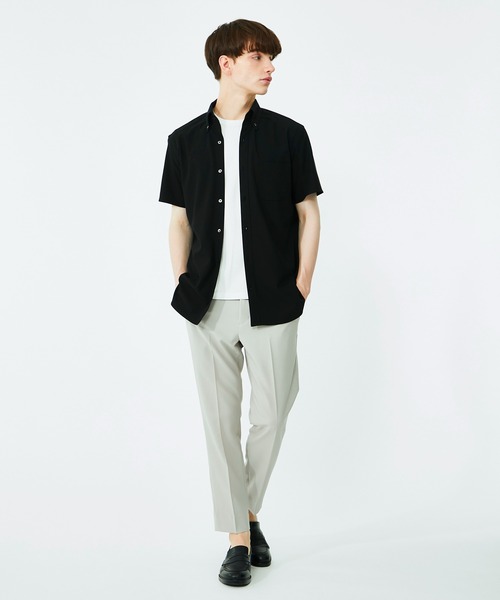 UNITED TOKYO（ユナイテッドトウキョウ）の「Dryスリムレギュラーカラー半袖シャツ（シャツ/ブラウス・メンズ・ホワイト/ブラック/ミント・1/2/3）」の14枚目の写真