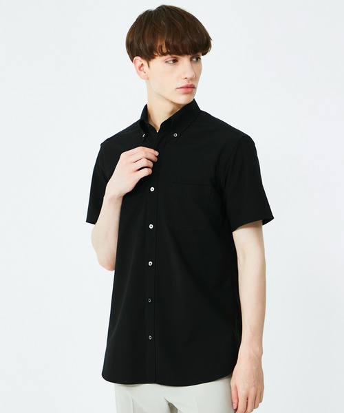 UNITED TOKYO（ユナイテッドトウキョウ）の「Dryスリムレギュラーカラー半袖シャツ（シャツ/ブラウス・メンズ・ホワイト/ブラック/ミント・1/2/3）」の10枚目の写真