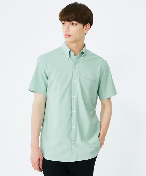 UNITED TOKYO（ユナイテッドトウキョウ）の「Dryスリムレギュラーカラー半袖シャツ（シャツ/ブラウス・メンズ・ホワイト/ブラック/ミント・1/2/3）」の15枚目の写真