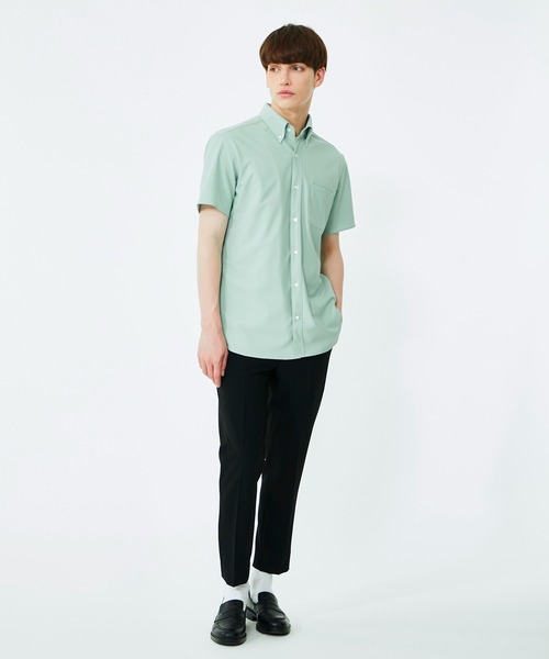 UNITED TOKYO（ユナイテッドトウキョウ）の「Dryスリムレギュラーカラー半袖シャツ（シャツ/ブラウス・メンズ・ホワイト/ブラック/ミント・1/2/3）」の19枚目の写真