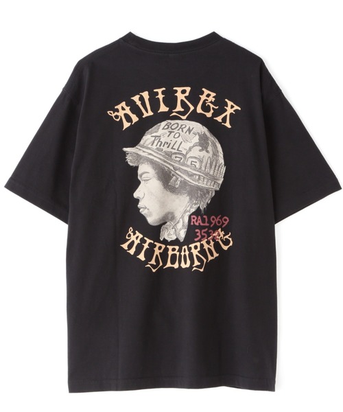 AVIREX（アヴィレックス）の「【REVIVAL COLLECTION】半袖 Tシャツ / S/S T-SHIRT / アヴィレックス / AVIREX（Tシャツ/カットソー・メンズ・ホワイト/ブラック/ブラック系その他/ホワイト系2・M/L/XL/XXL）」の4枚目の写真