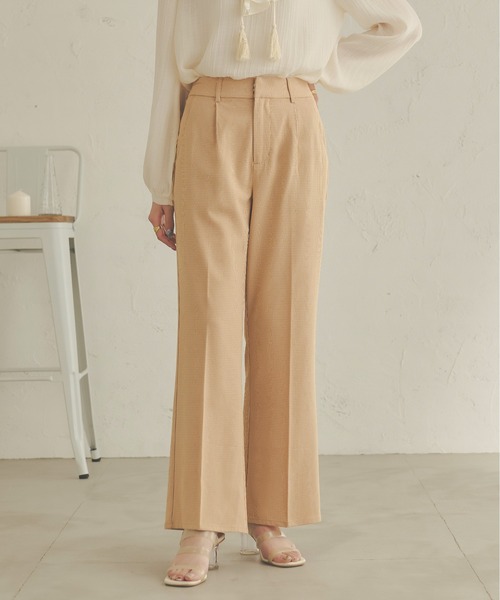 Ambre Neige(アンブルネージュ)の「チェックセンタープレスパンツ/【WEB/EC限定商品】(その他パンツ・レディース・ダークブラウン/ライトブラウン/ライトグリーン・SMALL/MEDIUM)」の5枚目の写真