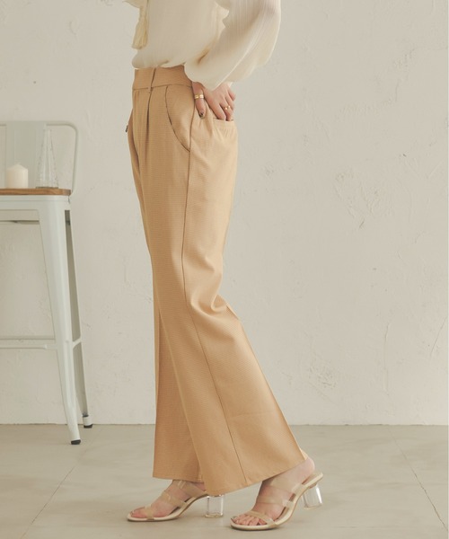 Ambre Neige(アンブルネージュ)の「チェックセンタープレスパンツ/【WEB/EC限定商品】(その他パンツ・レディース・ダークブラウン/ライトブラウン/ライトグリーン・SMALL/MEDIUM)」の9枚目の写真