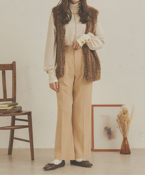 Ambre Neige(アンブルネージュ)の「チェックセンタープレスパンツ/【WEB/EC限定商品】(その他パンツ・レディース・ダークブラウン/ライトブラウン/ライトグリーン・SMALL/MEDIUM)」の20枚目の写真