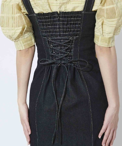 AND COUTURE（アンドクチュール）の「裾フリンジバックレース