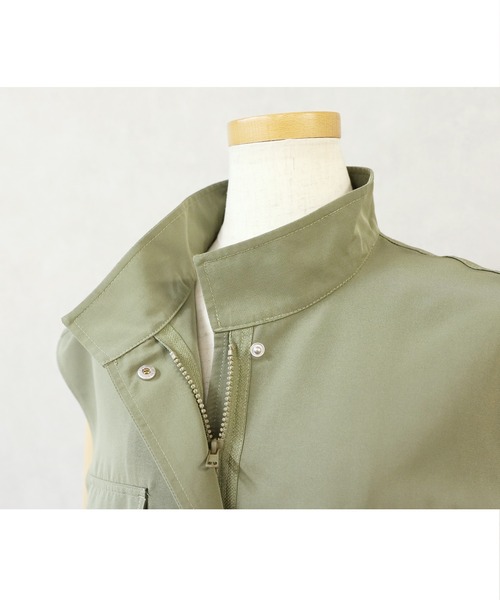 reca（レカ）の「スタンドカラーポケット付きベスト（ベスト・レディース・ブラック/カーキ・M）」の21枚目の写真
