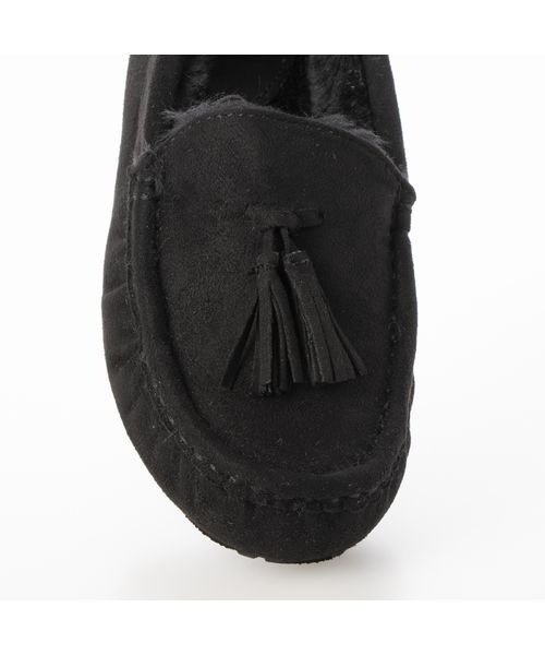 Fin（フィン）の「フェイクファータッセルモカシン【低反発スポンジ入り】（モカシン/デッキシューズ・レディース・ブラック/ベージュ/ネイビー/グレー・LL/S/M/L）」の8枚目の写真