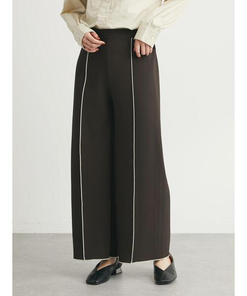 Green　Parks（グリーンパークス）の「配色メローイージーパンツ（その他パンツ・レディース・ブラック/パープル/ブラウン・FREE）」の17枚目の写真