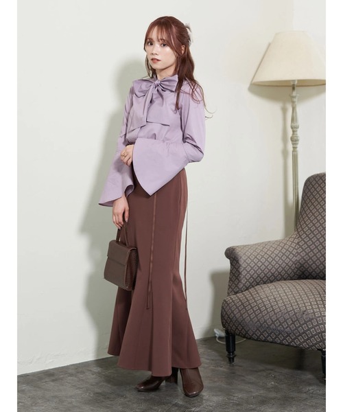 earth music&ecology（アースミュージックアンドエコロジー）の「マルチWAYボウタイブラウス（シャツ/ブラウス・レディース・ホワイト/ブラック/ピンク・FREE）」の8枚目の写真