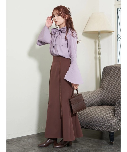 earth music&ecology（アースミュージックアンドエコロジー）の「マルチWAYボウタイブラウス（シャツ/ブラウス・レディース・ホワイト/ブラック/ピンク・FREE）」の9枚目の写真