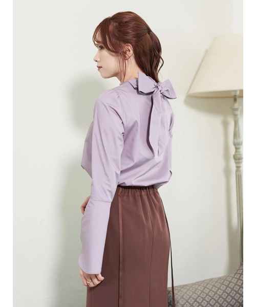 earth music&ecology（アースミュージックアンドエコロジー）の「マルチWAYボウタイブラウス（シャツ/ブラウス・レディース・ホワイト/ブラック/ピンク・FREE）」の12枚目の写真