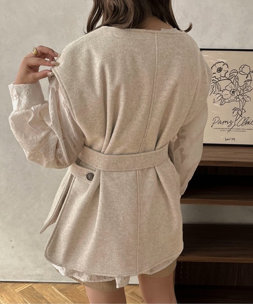 セール】【apres jour clair】ウールライクベスト【ZOZOTOWN限定