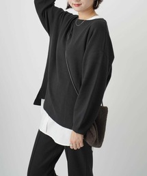 【HONEYSUCKLE ROSE】ボートネックニット