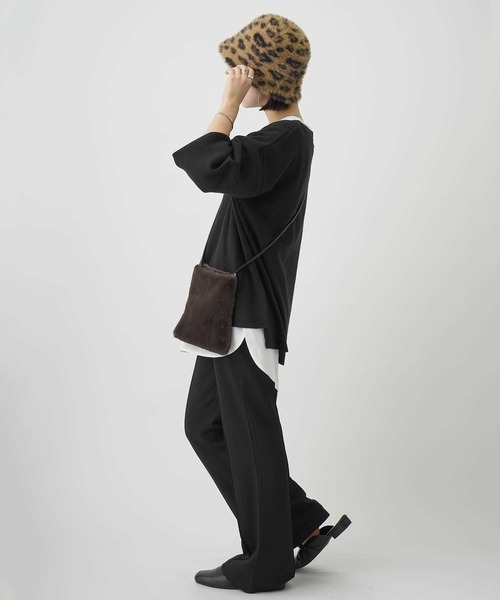 HONEYSUCKLE ROSE（ハニーサックルローズ）の「【HONEYSUCKLE ROSE】ボートネックニット（ニット/セーター・レディース・オフホワイト/オレンジ/グリーン/ブルー/ブラック・M/L）」の10枚目の写真