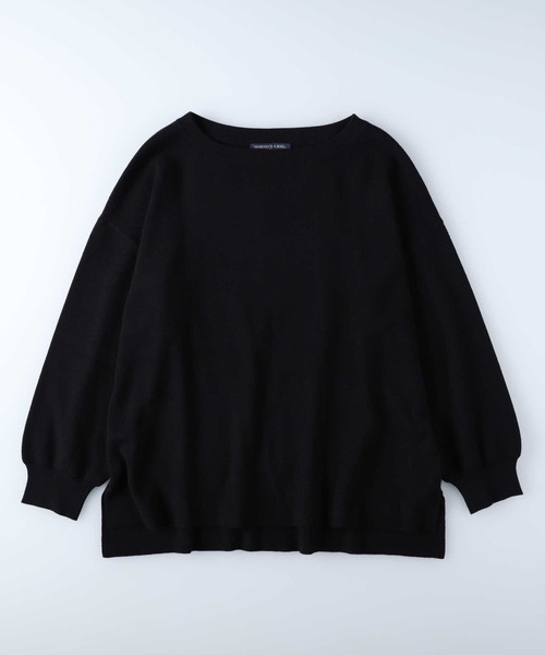 HONEYSUCKLE ROSE（ハニーサックルローズ）の「【HONEYSUCKLE ROSE】ボートネックニット（ニット/セーター・レディース・オフホワイト/オレンジ/グリーン/ブルー/ブラック・M/L）」の13枚目の写真