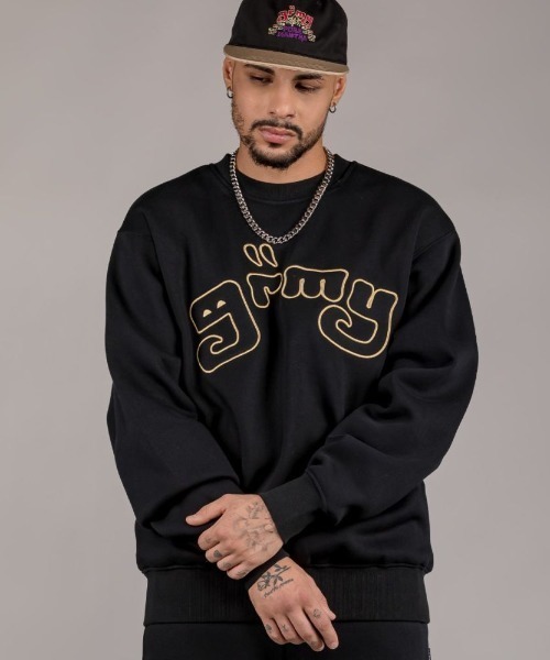 GRIMEY（グライミー）の「GRMY(GRIMEY)/グライミー/LUST MANTRA CREWNECK（スウェット・メンズ・ブラック/グレー/グリーン・L/XL/M/S）」の2枚目の写真