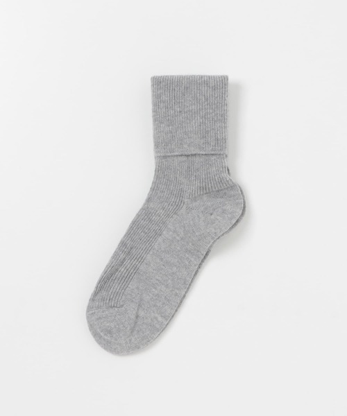 URBAN RESEARCH ROSSO WOMEN（アーバンリサーチ　ロッソ）の「Johnstons　Rib Ankle Sock（ソックス/靴下・レディース・ライトグレー/ライトブルー・-）」の3枚目の写真