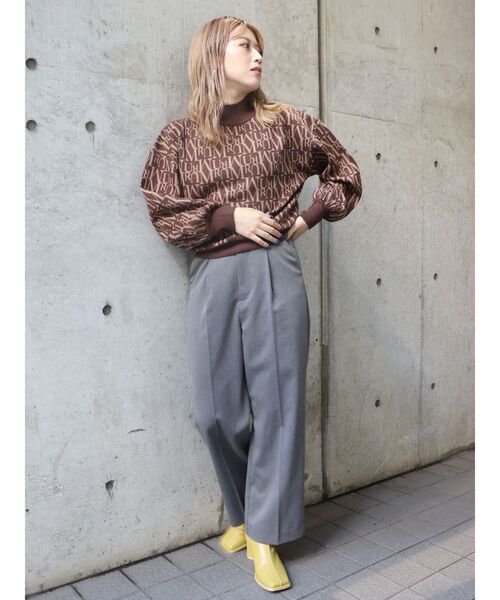 MURUA（ムルーア）の「ベーシックワイドパンツ（スラックス・レディース・ブラック/グレー/ブルー/その他1・1/2）」の5枚目の写真