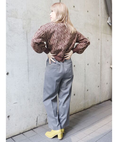 MURUA（ムルーア）の「ベーシックワイドパンツ（スラックス・レディース・ブラック/グレー/ブルー/その他1・1/2）」の7枚目の写真