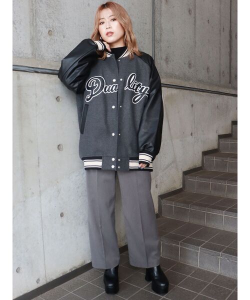 MURUA（ムルーア）の「ベーシックワイドパンツ（スラックス・レディース・ブラック/グレー/ブルー/その他1・1/2）」の8枚目の写真