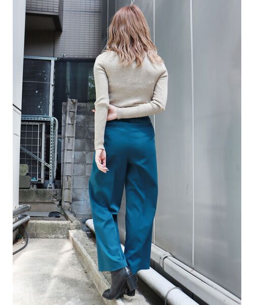 MURUA（ムルーア）の「ベーシックワイドパンツ（スラックス・レディース・ブラック/グレー/ブルー/その他1・1/2）」の14枚目の写真