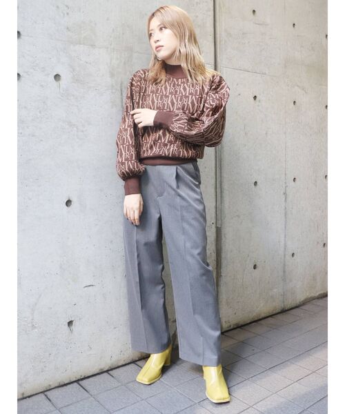 MURUA（ムルーア）の「ベーシックワイドパンツ（スラックス・レディース・ブラック/グレー/ブルー/その他1・1/2）」の22枚目の写真