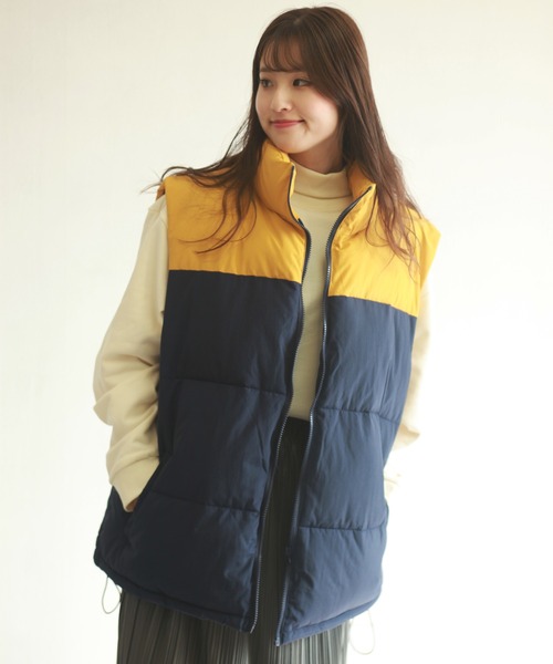 WESTSEA(ウエストシー)の「パネル切替 中綿ベスト(ベスト・メンズ・ネイビー/グリーン/ブラック・M/L/XL)」の12枚目の写真