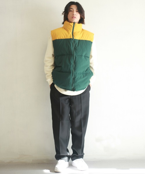 WESTSEA(ウエストシー)の「パネル切替 中綿ベスト(ベスト・メンズ・ネイビー/グリーン/ブラック・M/L/XL)」の8枚目の写真