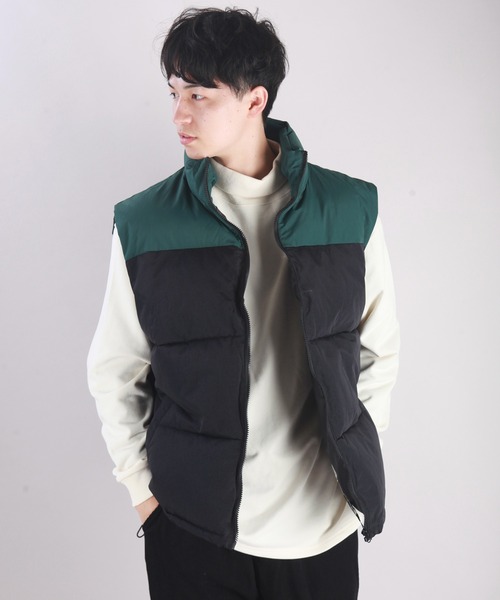WESTSEA(ウエストシー)の「パネル切替 中綿ベスト(ベスト・メンズ・ネイビー/グリーン/ブラック・M/L/XL)」の16枚目の写真