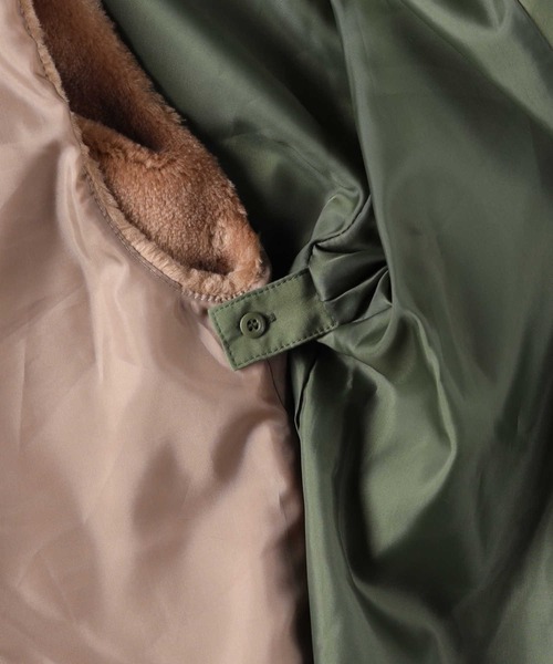 HONEYSUCKLE ROSE（ハニーサックルローズ）の「【HONEYSUCKLE ROSE】マルチウェイキルトジャケット（ダウンジャケット/コート・レディース・ブラック/カーキブラウン・M/L）」の13枚目の写真