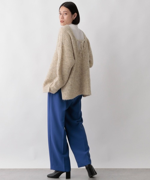 LOWRYS FARM（ローリーズファーム）の「マルチＷＡＹメランジプルオーバーロングスリーブ　170935（ニット/セーター・レディース・チャコールグレー/グリーン/アイボリー/ブラウン・FREE）」の21枚目の写真