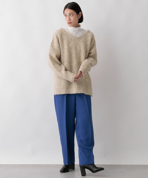 LOWRYS FARM（ローリーズファーム）の「マルチＷＡＹメランジプルオーバーロングスリーブ　170935（ニット/セーター・レディース・チャコールグレー/グリーン/アイボリー/ブラウン・FREE）」の18枚目の写真