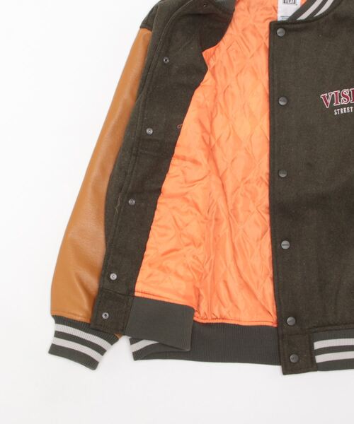 VISION STREET WEAR（ヴィジョンストリートウェア）の「【VISION STREET】メルトンスタジャン（スタジャン・メンズ・イエロー×グリーン/ブラック/ベージュ・L/XL/M）」の5枚目の写真